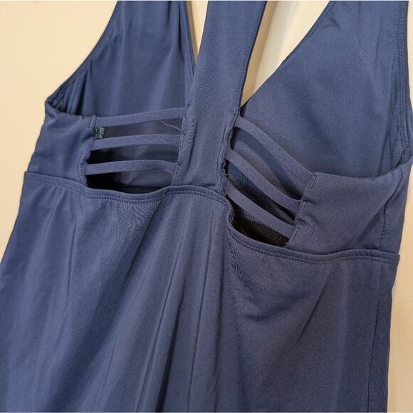 Carve Designs La Jolla Dress | Size Small | Navy | Built-In Shelf Bra | Swim - Picture 5 of 12